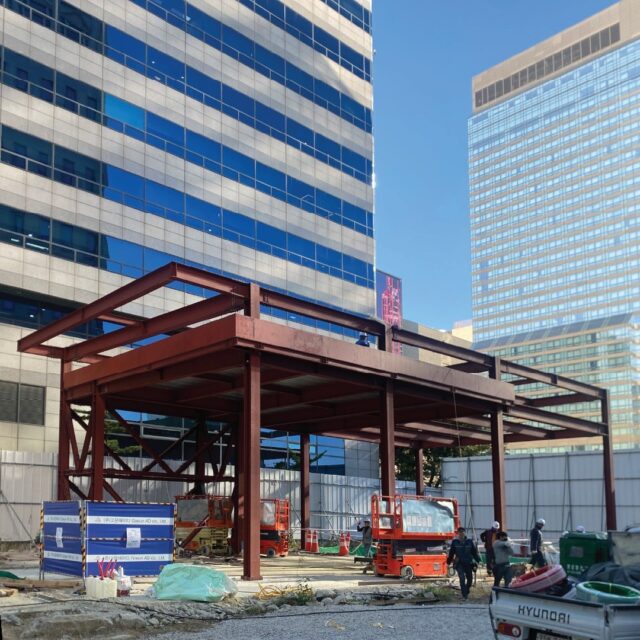 Urban Mirage Pop-up Store ( 도심속 신기루같은 팝업스토어 ) 현장 사진

This is a construction site for a popup store located in Daechi-dong. The construction of the steel frame that forms the framework of the building has been completed successfully.
The front part will be composed of a curtain wall and will become an iconic pop-up space.
We will communicate frequently with the site and collaborate together to supervise the construction process in the future faithfully until the end.

대치동에 위치한 팝업스토어 시공현장입니다. 건물의 뼈대가 되어주는 철골 공사가 무사히 끝났습니다.
전면부는 커튼월로 구성될 예정이며 아이코닉한 팝업 건축물이 될 예정입니다.
앞으로 있을 시공과정들도 현장과 자주 소통하고, 함께하며 마지막까지 성실히 마무리하도록 하겠습니다. 

2024년 12월 준공 예정
Expected to be built (December 2024)

Team:Sunwook Jo,Myungsoo Ha, Dooho KIm, Myoungjin Kim, Yoonha shin
@clark____03 @_hmmhomhum @shinsal_mon

#건축 #디자인 #건축디자인 #젊은건축가 #건축계획 #근린생활시설 #근생건축 #강남구 #대치동 #팝업 #감리 #건축감리 #현장 #시공 #설계 #삼성역 #에스에스피건축사사무소 #건축가박성기 #박성기 #건축가 #건축사 
#studiosunggipark #ssp #sspdss #architect #architecture #architecturaldesigner #youngarchitect